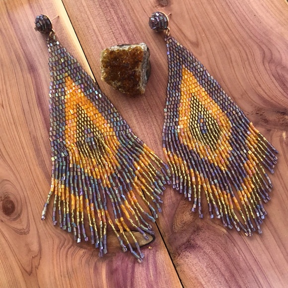 💐Iridescent Tassel Earrings! - Picture 5 of 5